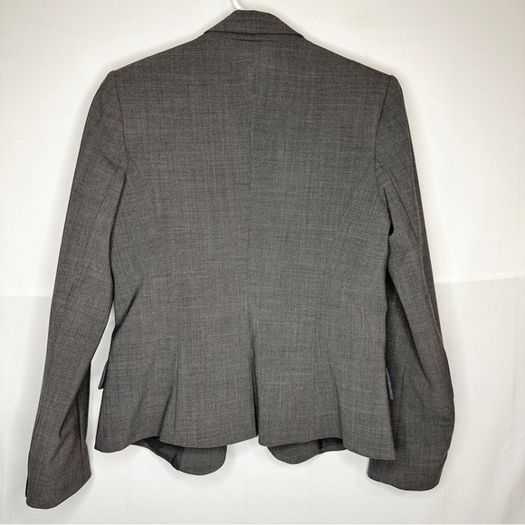 Theory Wool Blend Grey Single Button Blazer Jacket Academia Preppy Women’s 6 - Picture 13 of 16